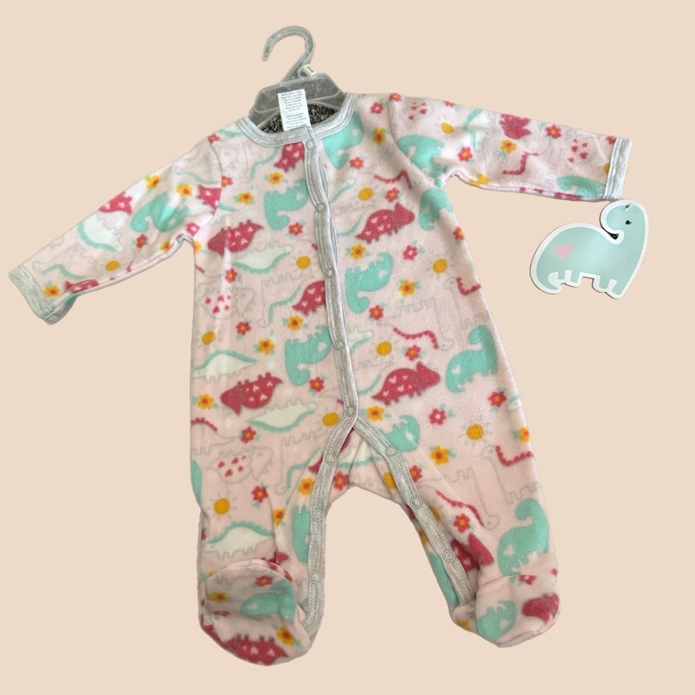 Adorable Dinosaur Print Kids One Piece